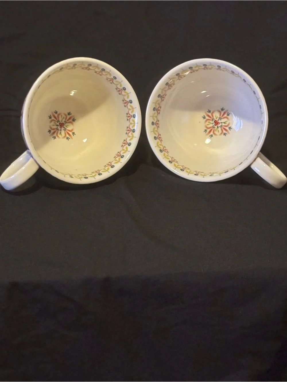 Set of 2 Anthropologie “Italian Hours” Mugs.
